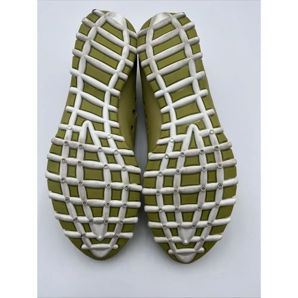Litfoot Womens Oxford GREEN Leather Perforated Shoes Size 40 US 9-9 1/2